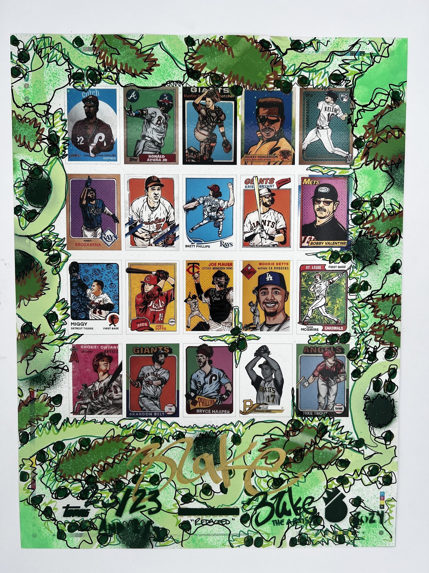 Topps Project70 Poster - REDACTED 2024