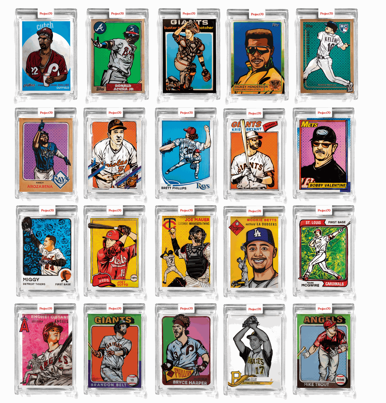 Topps Project70 ARTIST SET (20)
